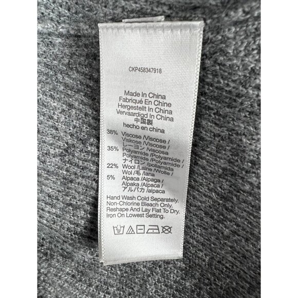 Madewell Sweater Womens Grey Asherton Waffle Henley Sweater Button-Front XXS - Picture 4 of 13